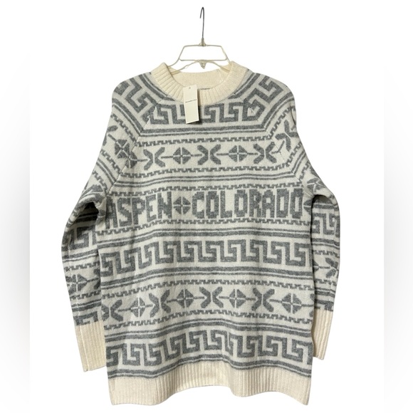 Abercrombie & Fitch Sweaters - NWT Abercrombie & Fitch Relaxed Lounge Fairisle Crew Sweater Aspen—size small